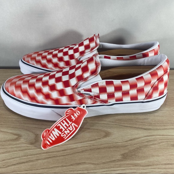 vans red checkered womens